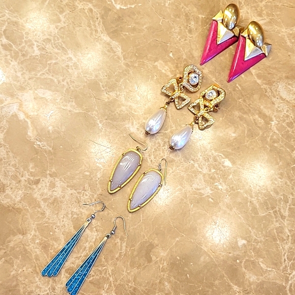 Set of 4 Pairs of Earrings - Picture 3 of 12